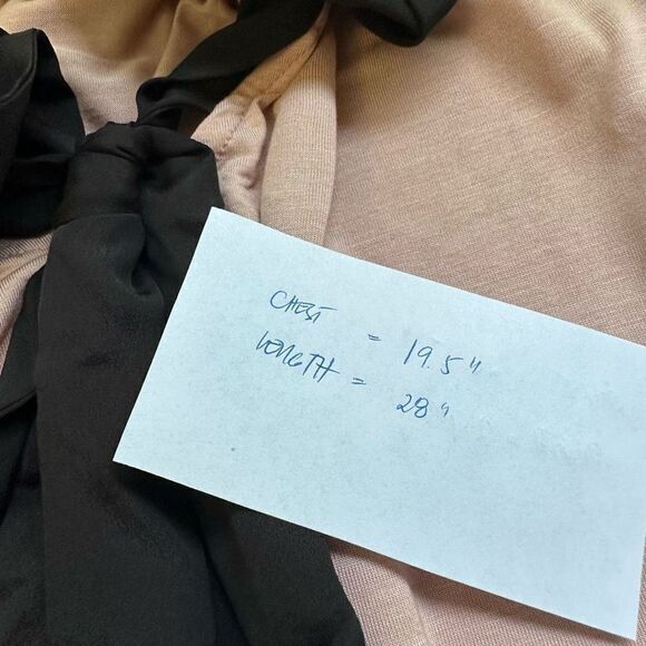 JASON WU for Target Blush Pink Vneck Bow Tie Short Sleeve Blouse size Medium NEW - Picture 10 of 10